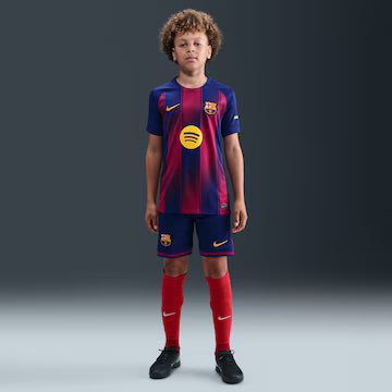 CONJUNTO INFANTIL BARCELONA HOME I 2025/26 PRONTA ENTREGA