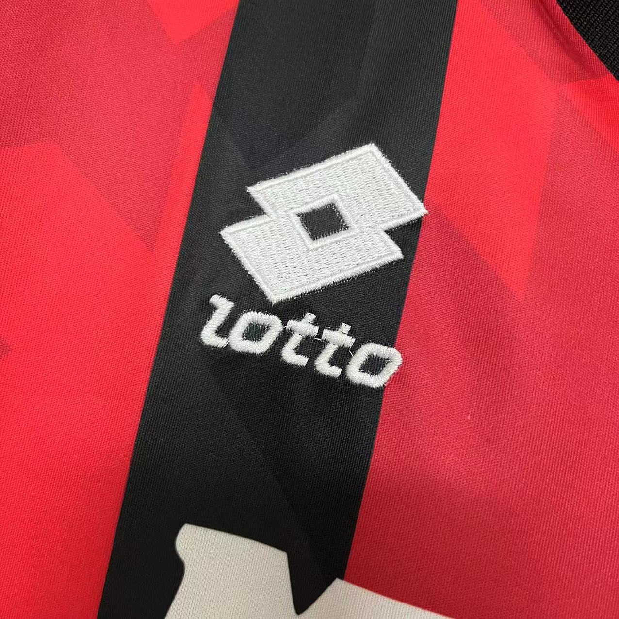 CAMISA RETRÔ MILAN HOME MANGA LONGA 93/94