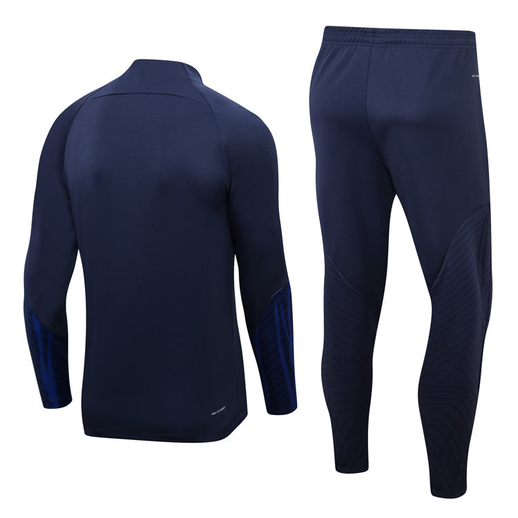 Conjunto França Ziper Curto Azul