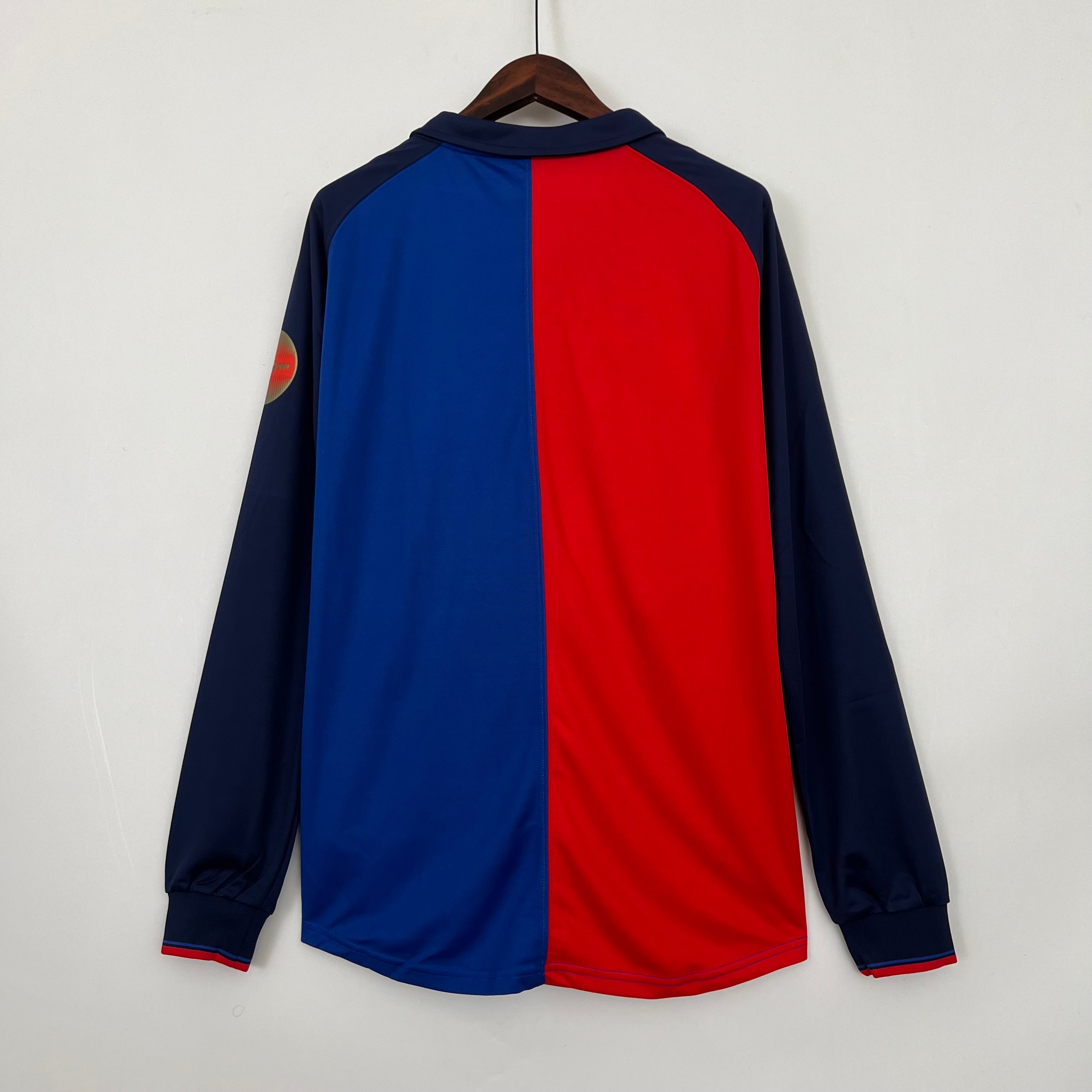 CAMISA RETRÔ BARCELONA HOME MANGA LONGA 100 ANOS