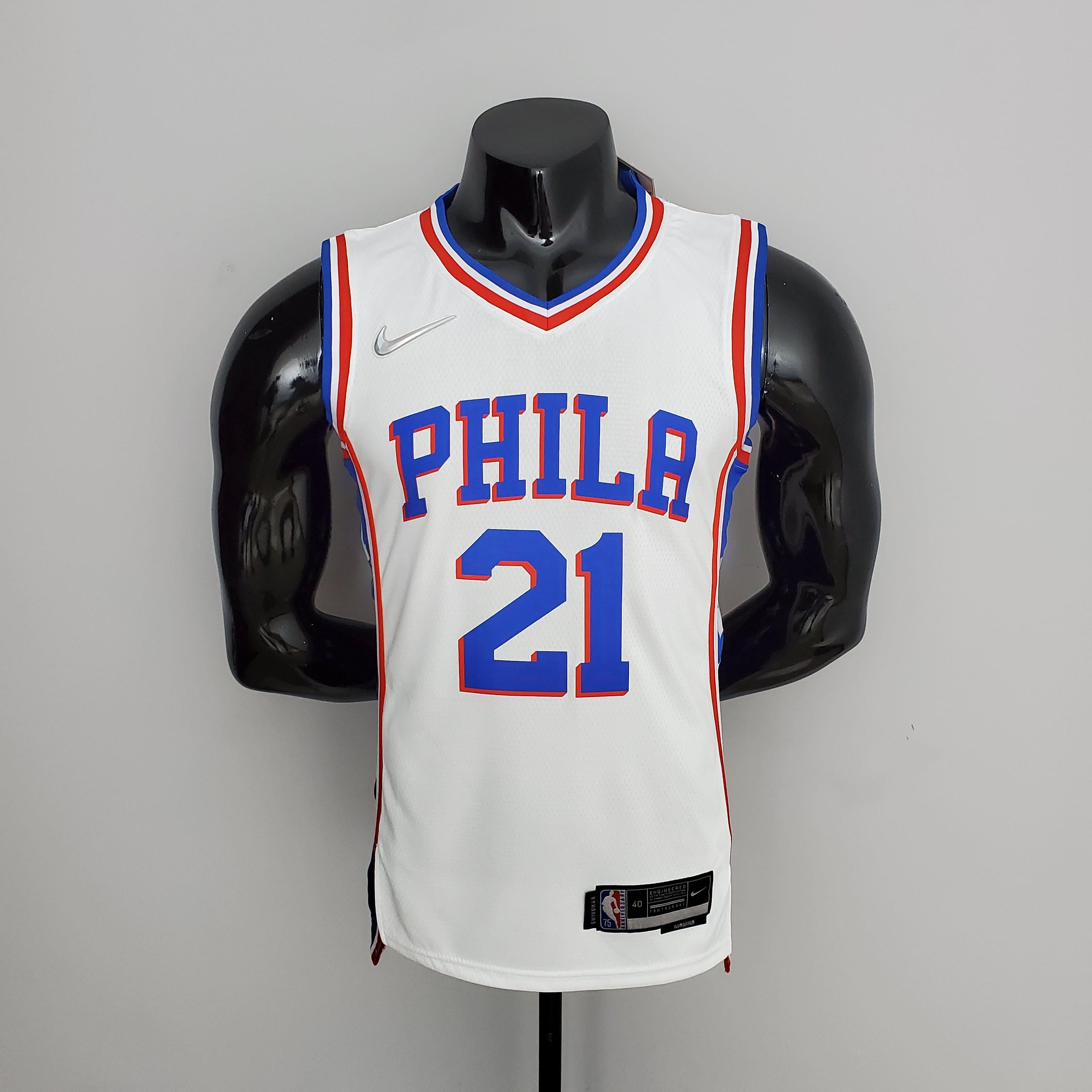 Regata NBA Philadelphia 76ers - Joel Embiid #21 White