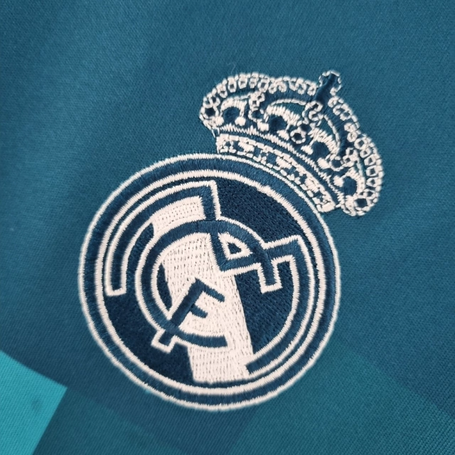 Camisa Retrô Real Madrid 2017/18 TERCEIRA AZUL
