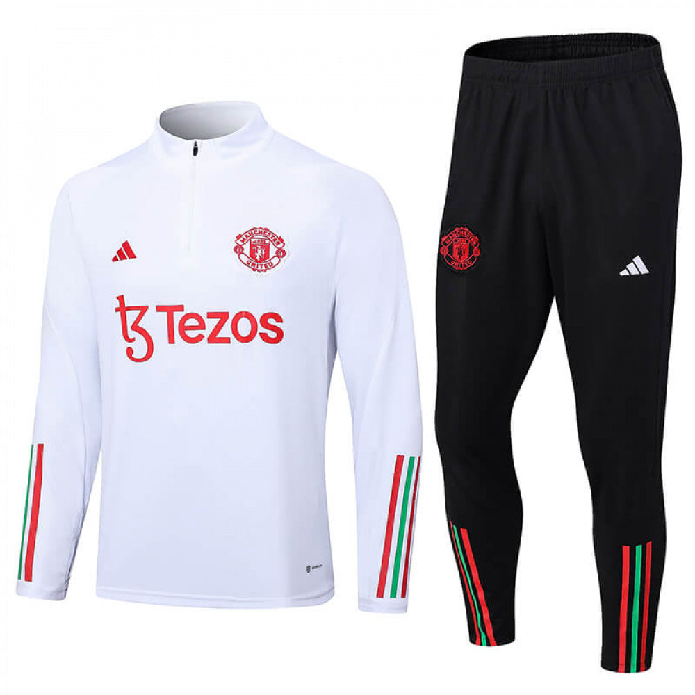 AGASALHO MANCHESTER UNITED TREINO 2023/24 BRANCO
