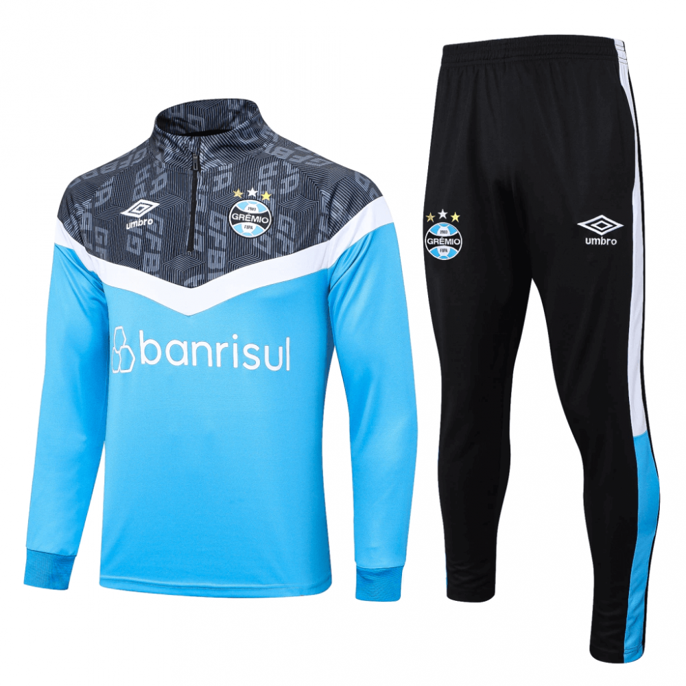 AGASALHO GRÊMIO TREINO 2023/24 CINZA/AZUL