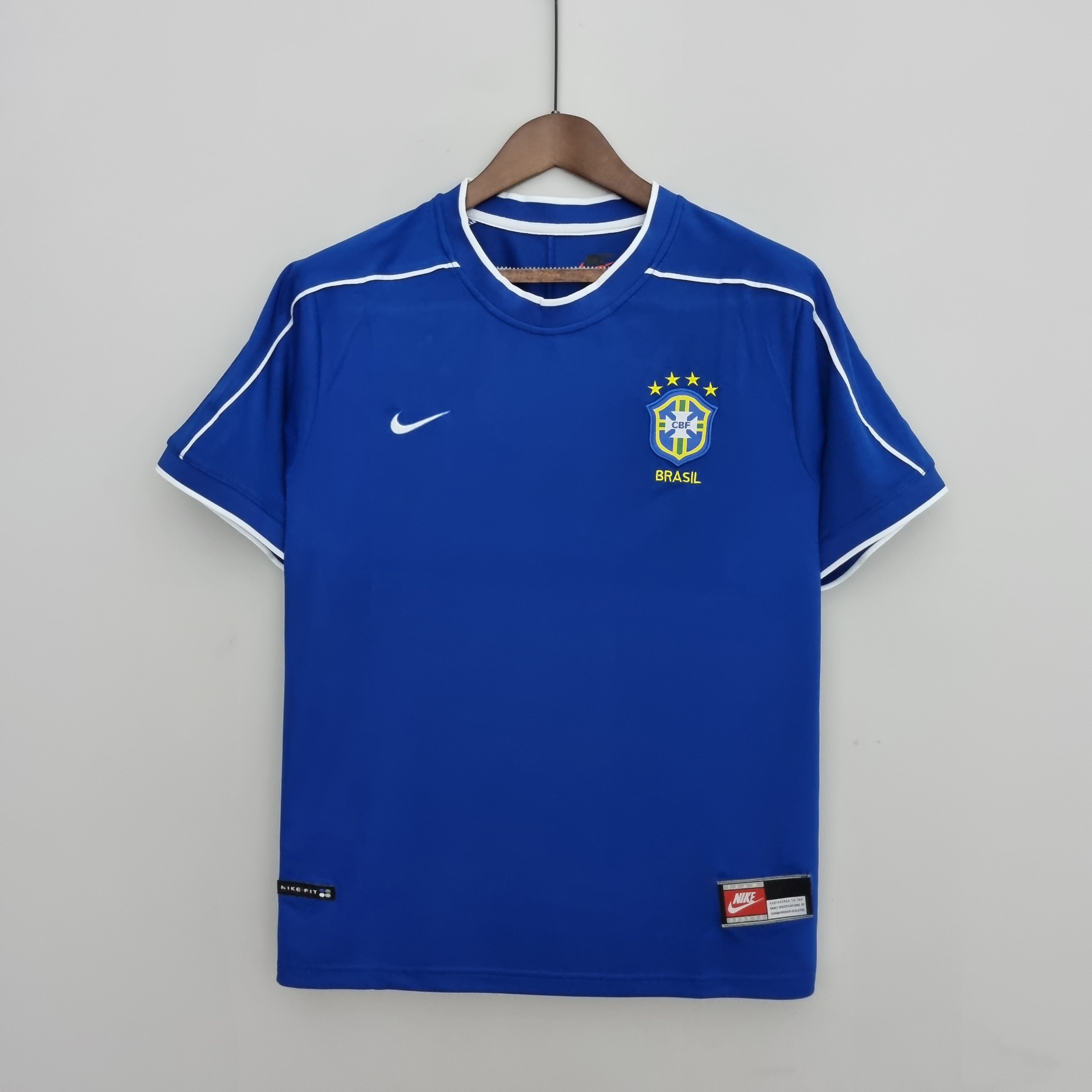 CAMISA RETRÔ BRASIL AWAY 1998