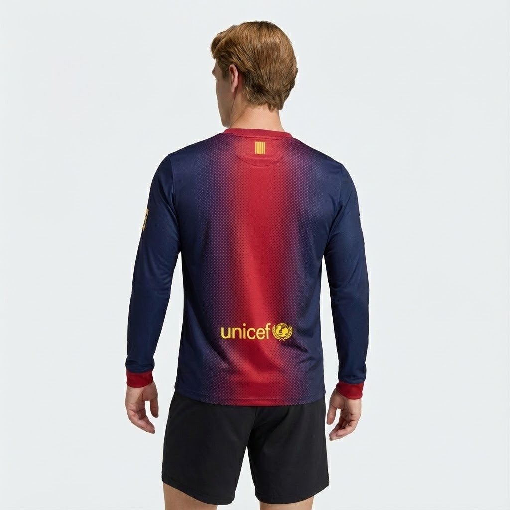 CAMISA RETRÔ BARCELONA HOME MANGA LONGA 12/13