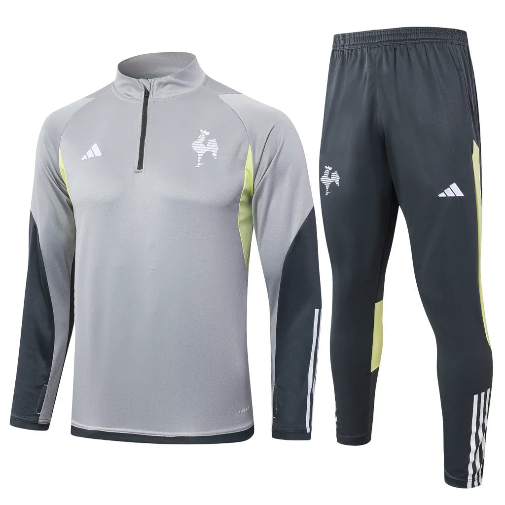 Conjunto Galo Zíper Curto Treino Cinza Claro