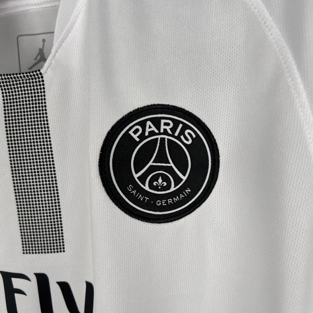 CAMISA RETRÔ PSG THIRD BRANCA 2018/19 MASCULINA + CHAVEIRO ESPECIAL DE BRINDE