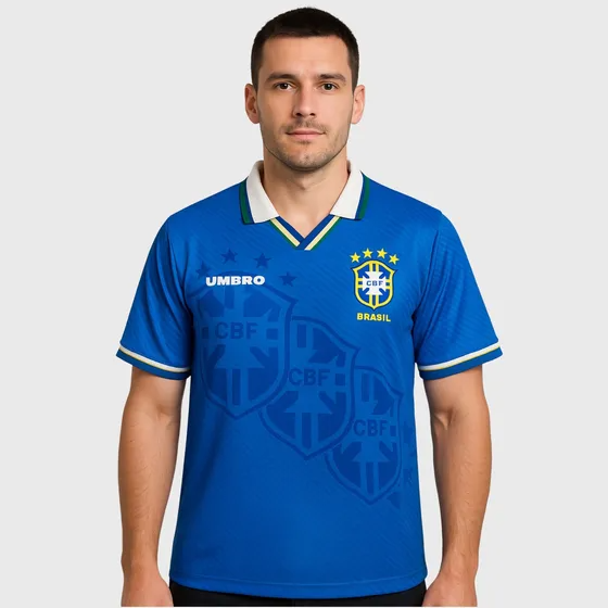 CAMISA RETRÔ BRASIL AWAY 1994/95