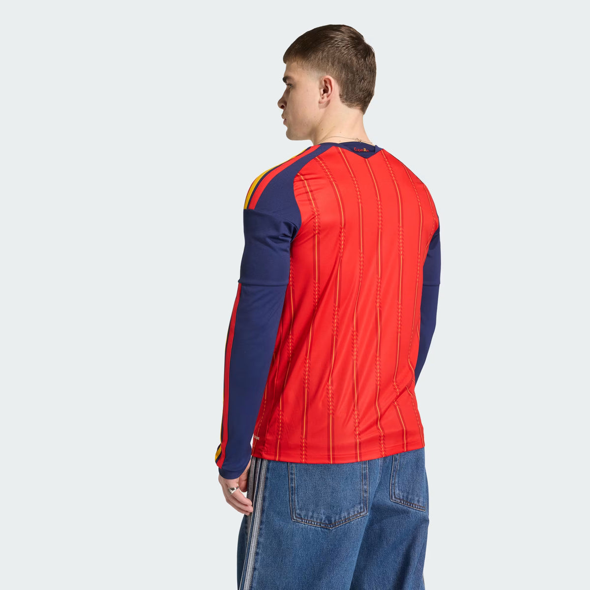 CAMISA ESPANHA TITULAR COPA DO MUNDO 2026 MANGA LONGA TORCEDOR