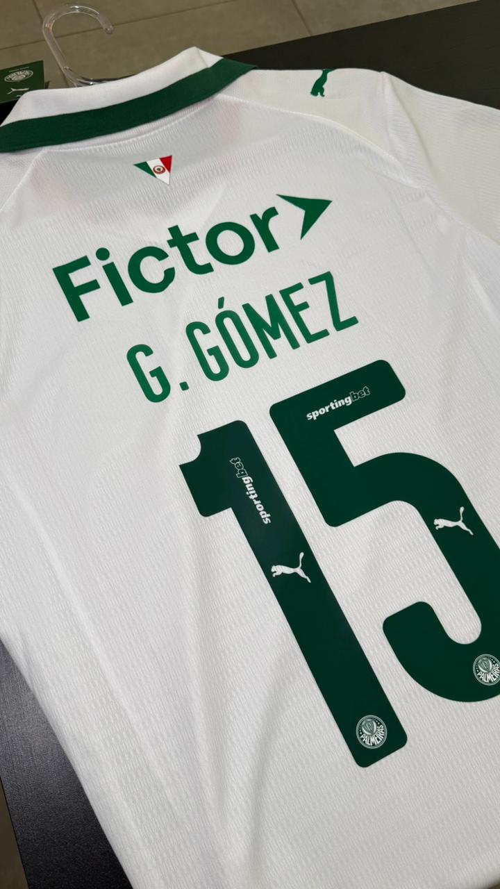 CAMISA VERDÃO RESERVA 2026/27 MASCULINA JOGADOR PRONTA ENTREGA #G GOMEZ 15