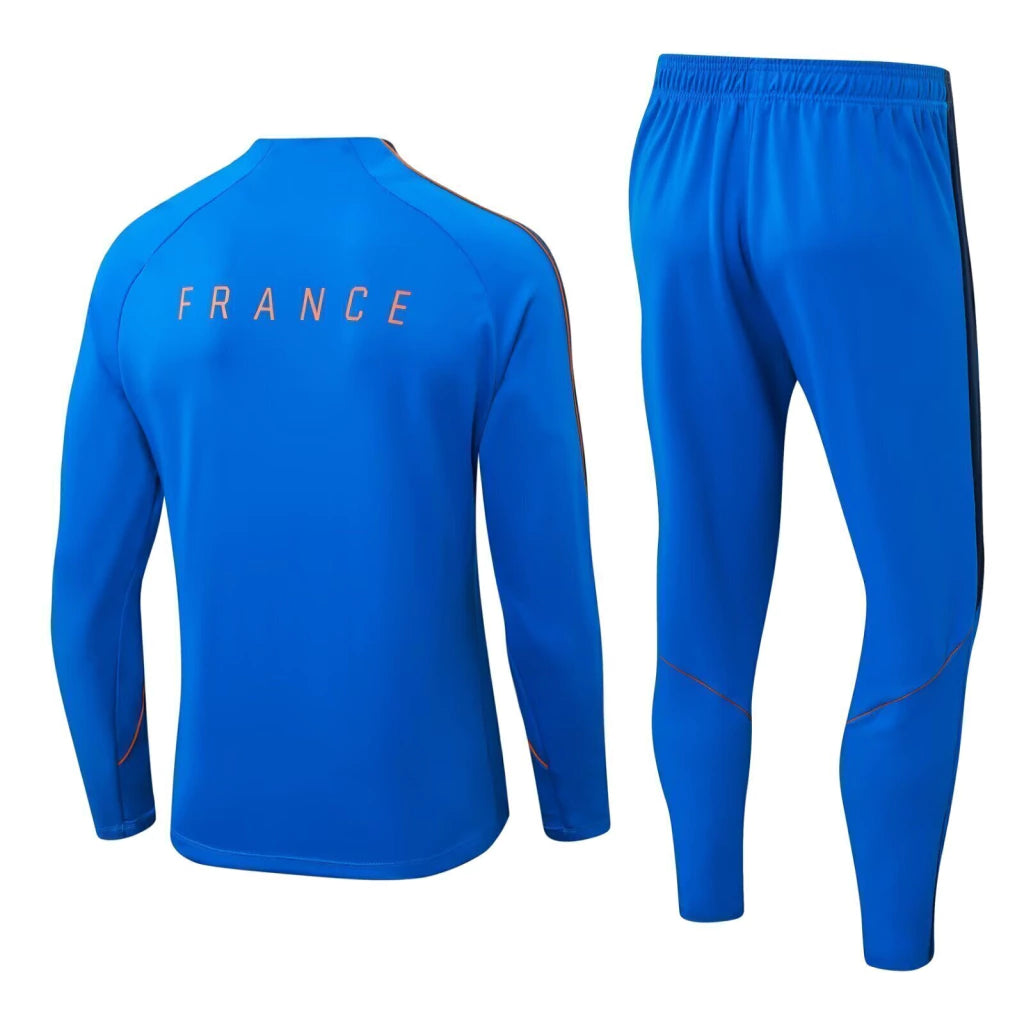 Conjunto França Ziper Curto Azul