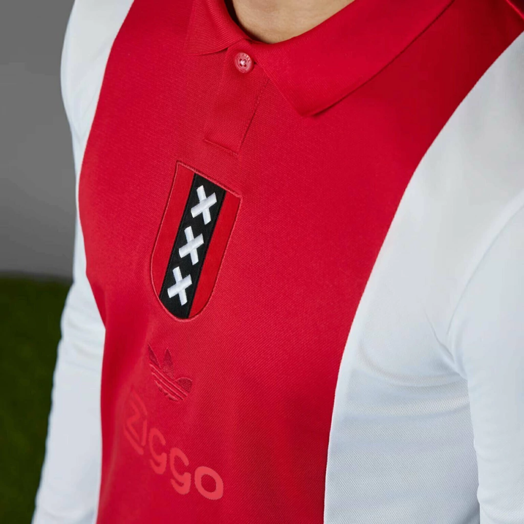 CAMISA AJAX ESPECIAL 125 ANOS VERMELHA/BRANCA MASCULINA 2025