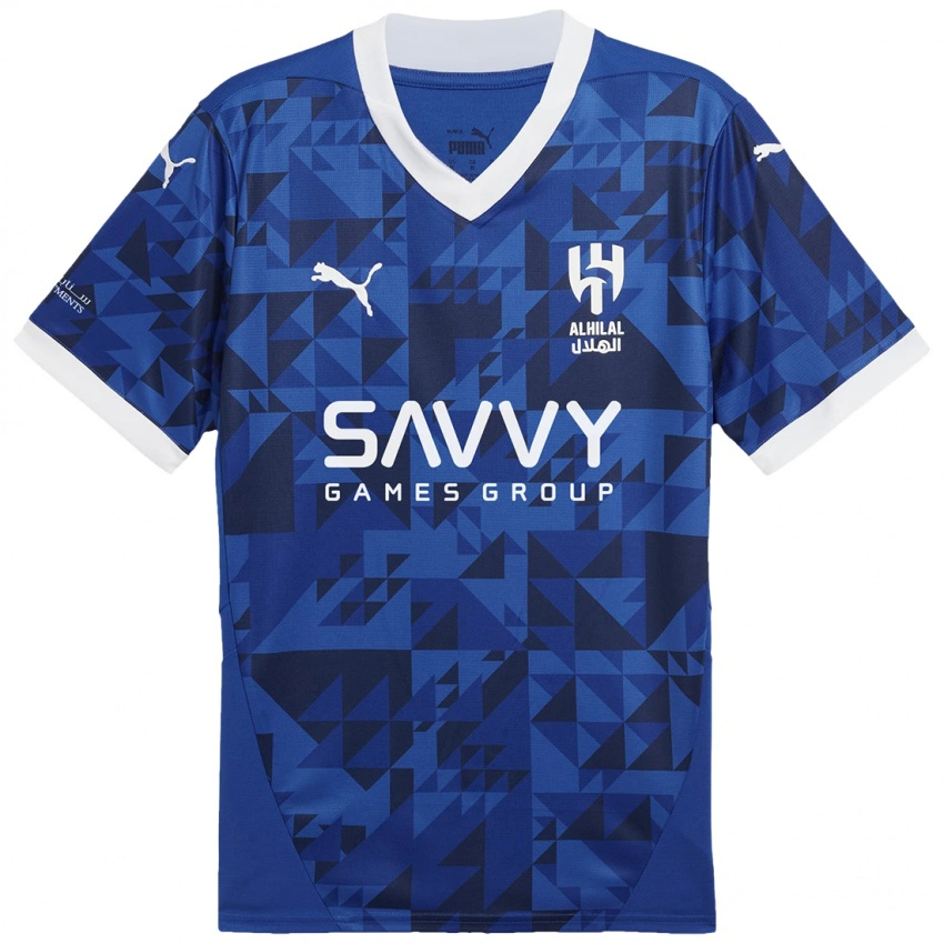 CAMISA AL HILAL HOME 2024/25 AZUL MASCULINA + CHAVEIRO ESPECIAL DE BRINDE