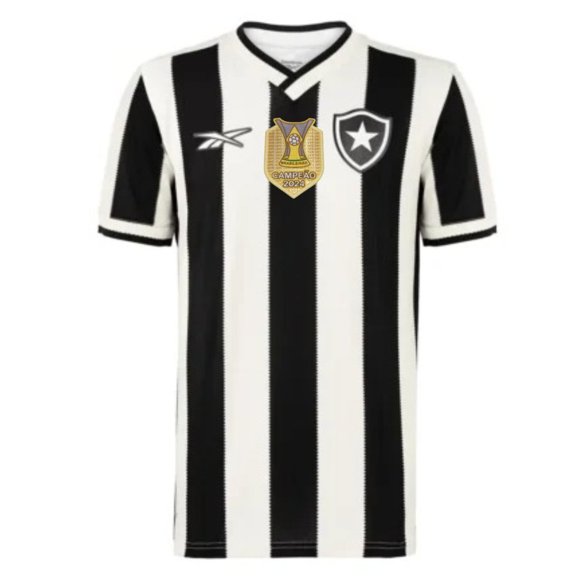 CAMISA BOTAFOGO I HOME 2024/25 LISTRADA TORCEDOR LIBERTADORES