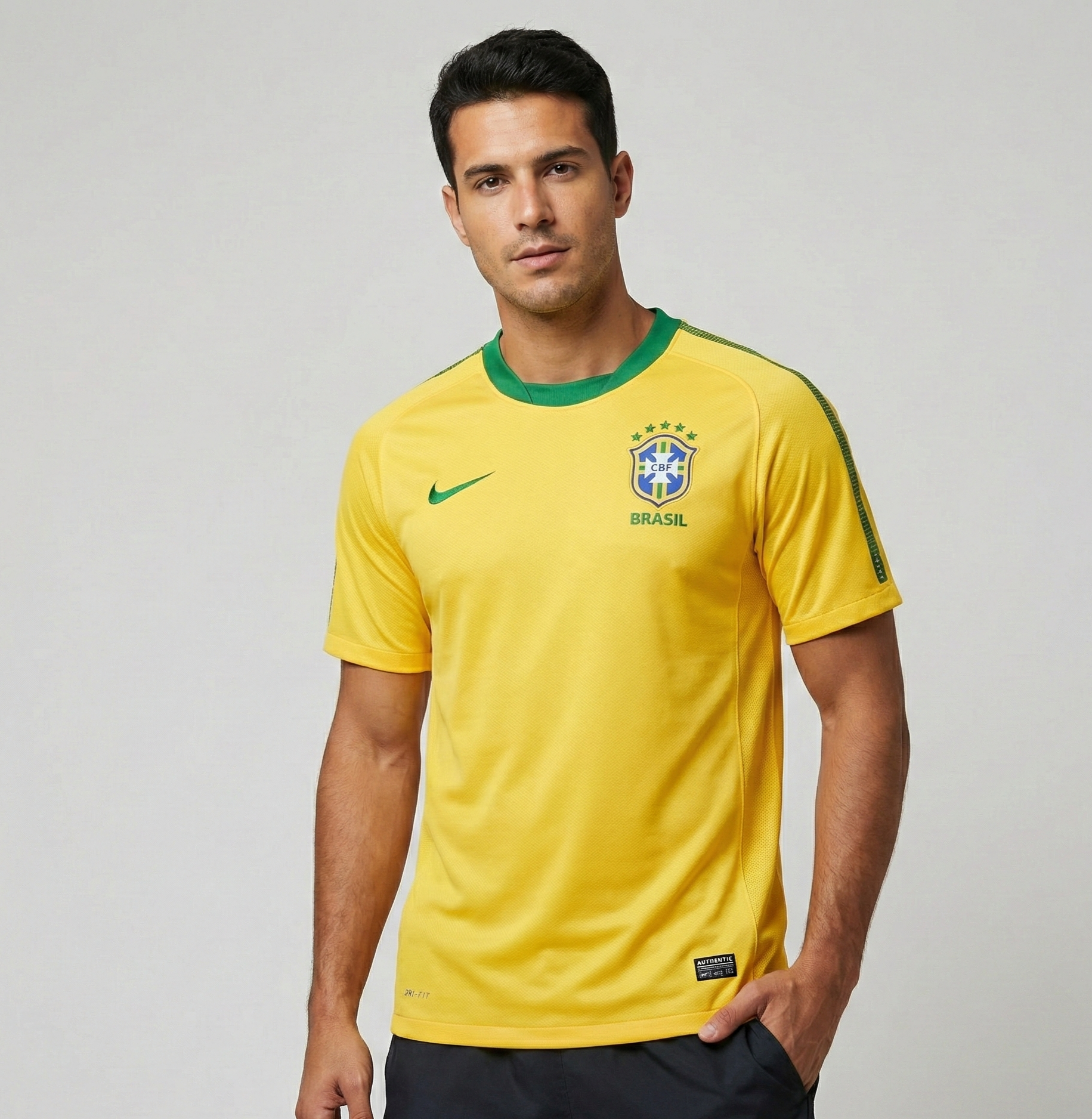CAMISA RETRÔ BRASIL HOME 2010