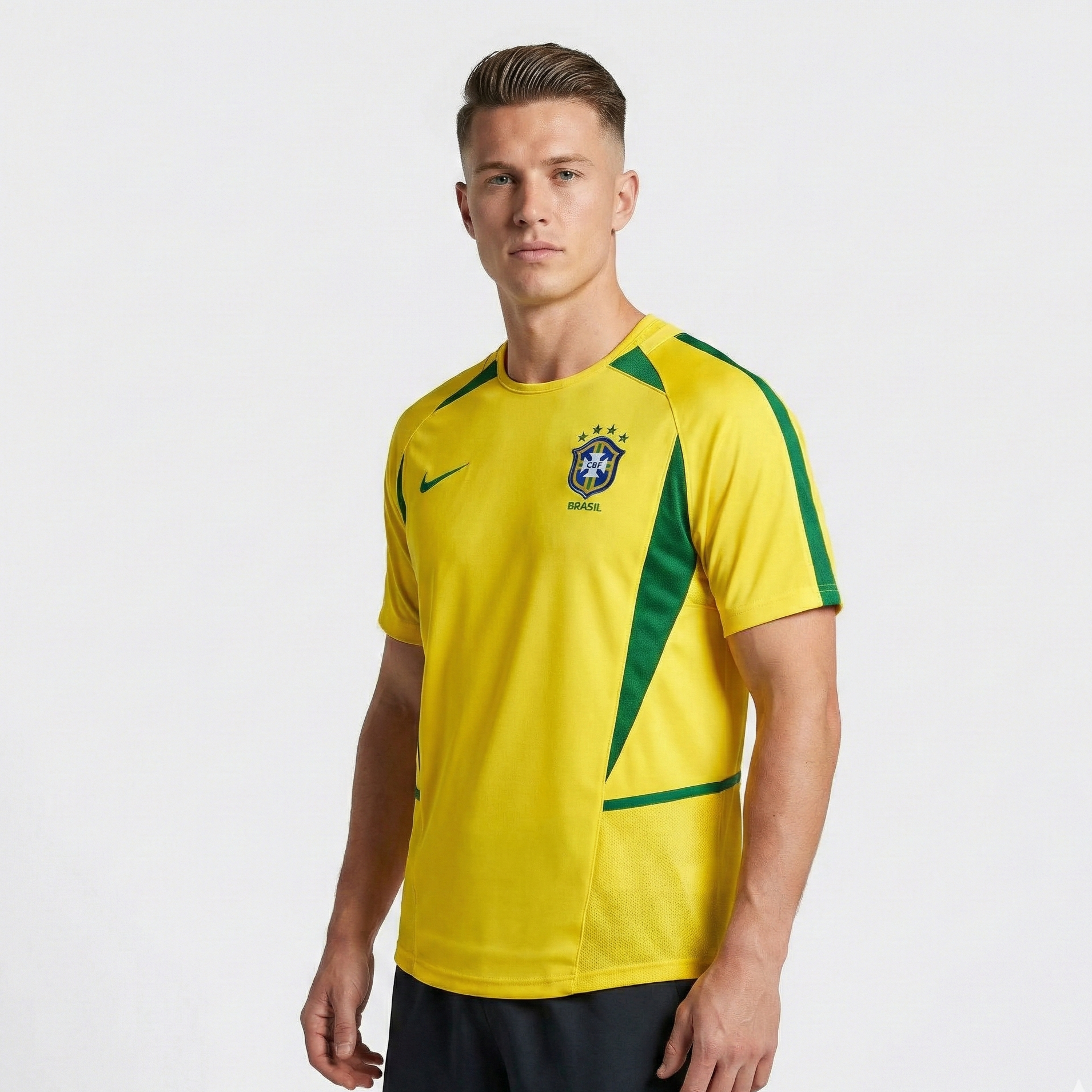 Camisa Retrô Seleção Brasil 2002/02 Home