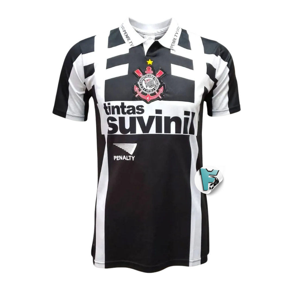Camisa Retrô Timao Terceira 1996 TADLAPIDUS PRETA
