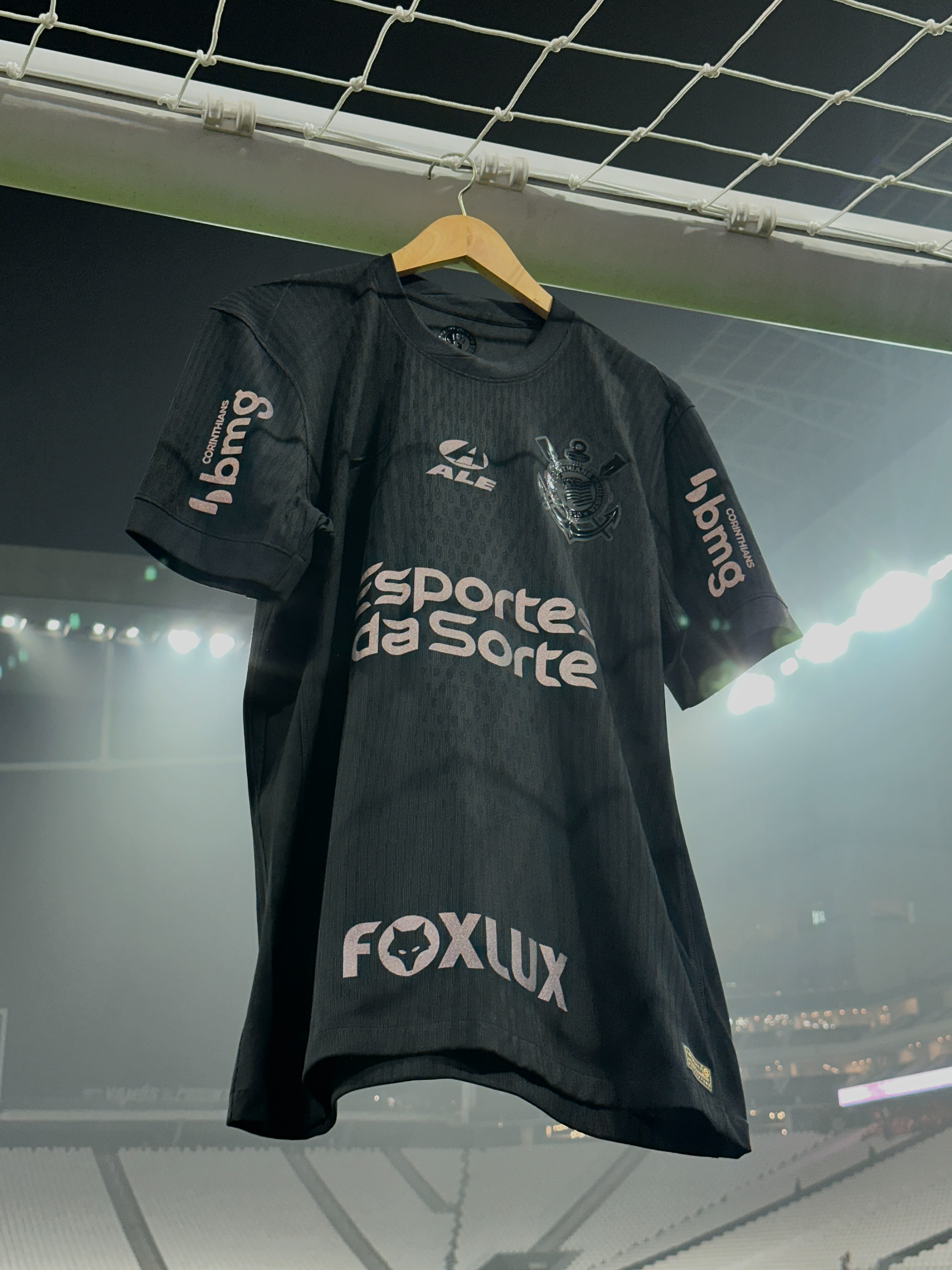 CAMISA TIMAO II AWAY 2024/25 VERSÃO JOGADOR PRETA ALL BLACK