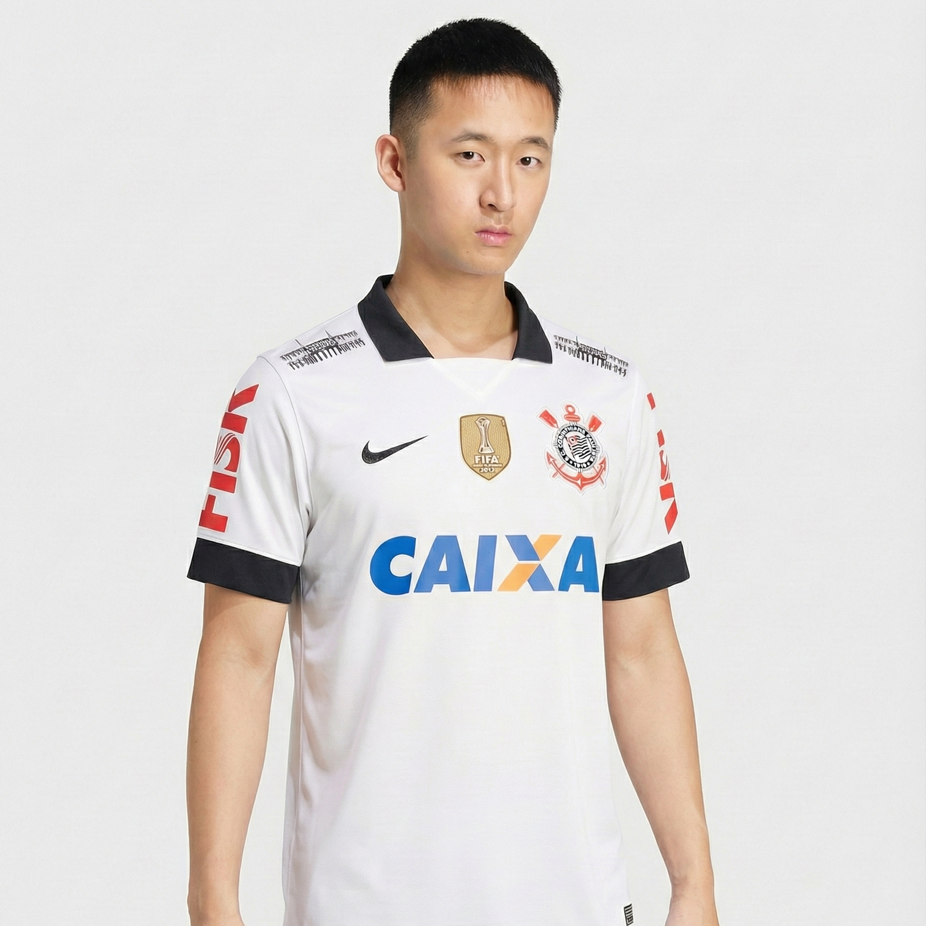 CAMISA RETRO TIMAO TITULAR 2013 BRANCA MASCULINA
