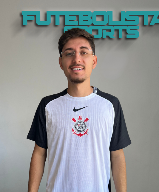 CAMISA TIMAO I TITULAR 2025/26 VERSÃO JOGADOR BRANCA MASCULINA