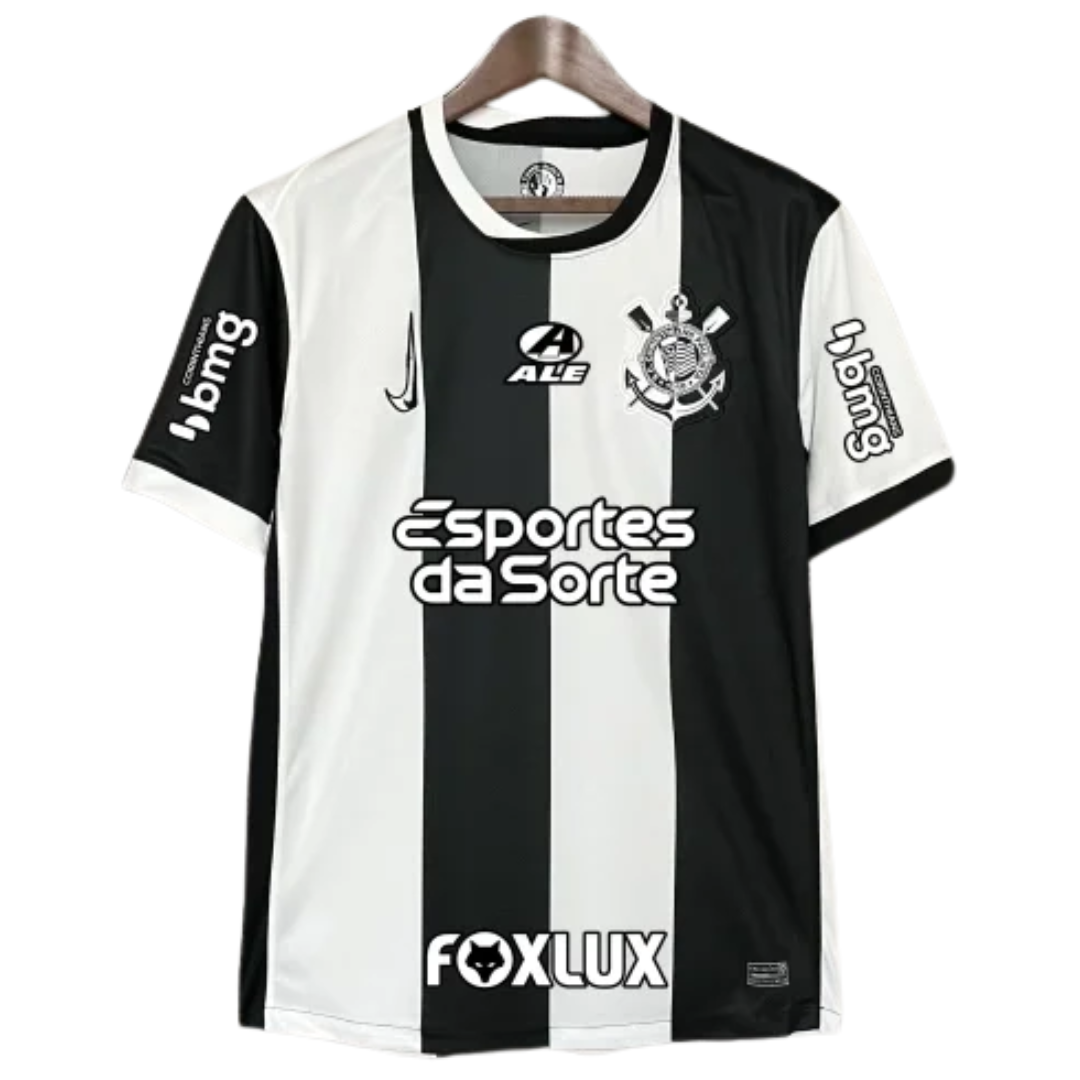 CAMISA TIMAO III THIRD 2024/25 TORCEDOR PRETA/BRANCA