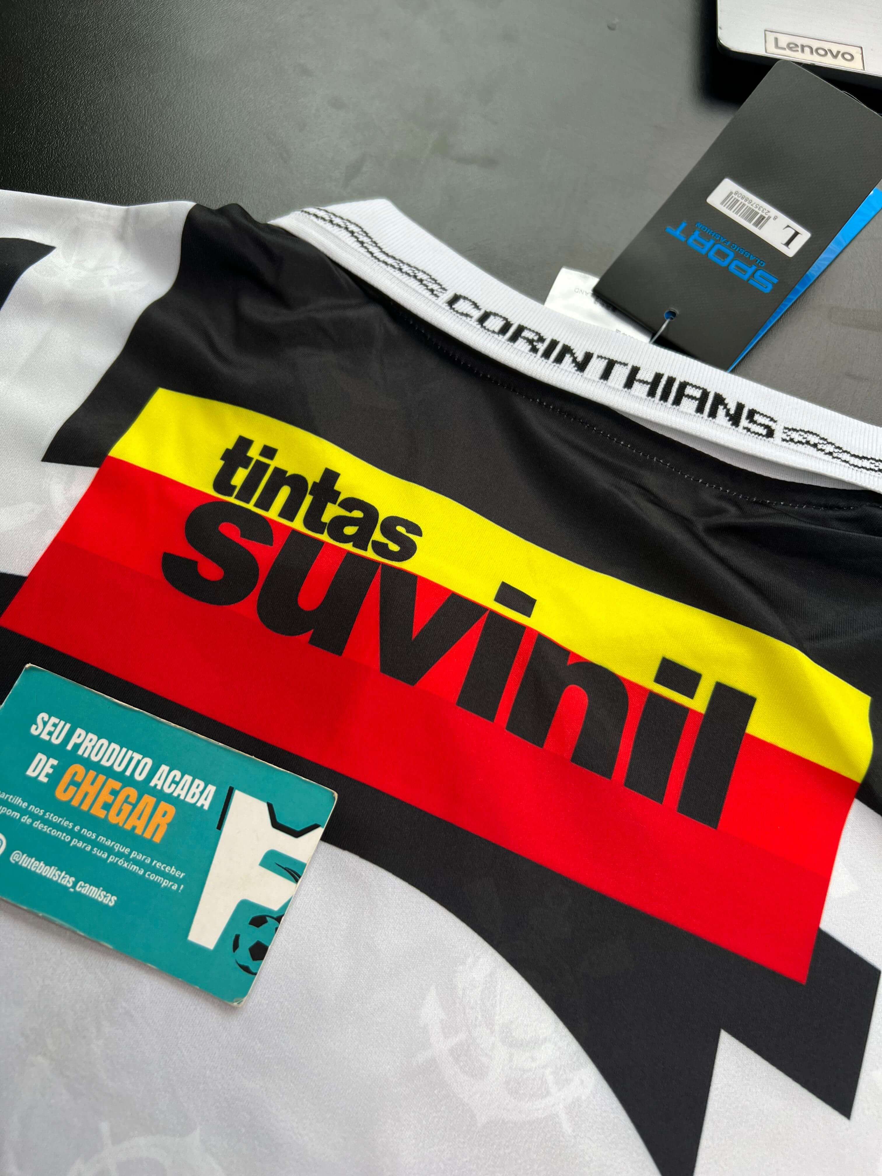 Camisa Retrô Timao Terceira 1996 TADLAPIDUS PRETA