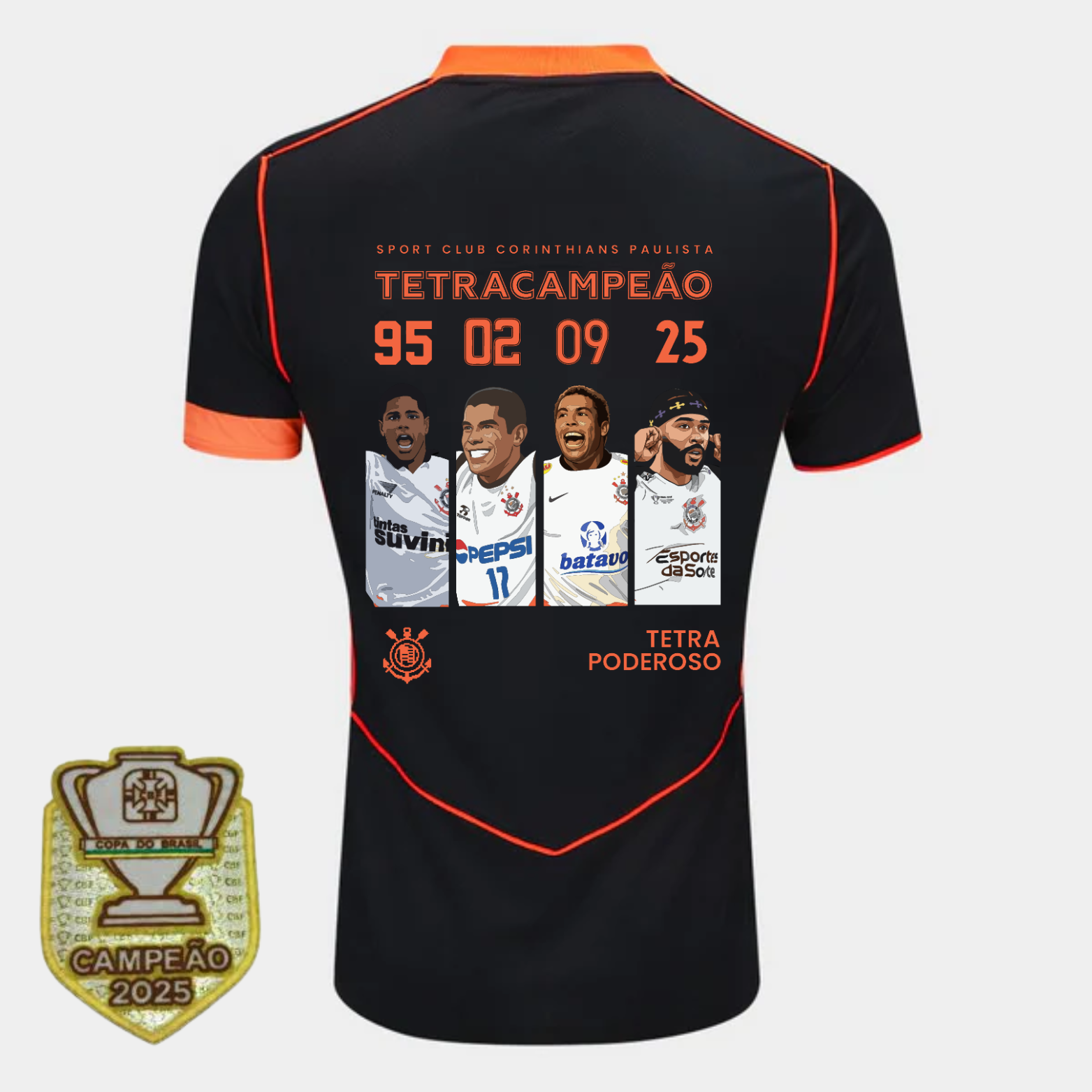 CAMISA COR. THIRD ESPECIAL TETRACAMPEÃO + PATCH