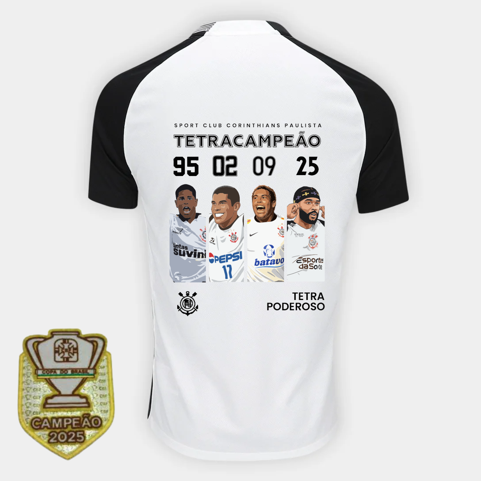 CAMISA COR. TITULAR ESPECIAL TETRACAMPEÃO + PATCH