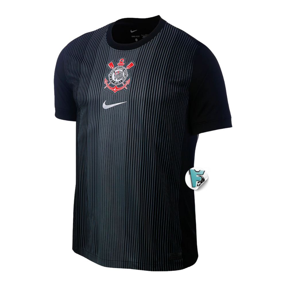 CAMISA TIMAO GOLEIRO 2025/26 PRETA MASCULINA TORCEDOR