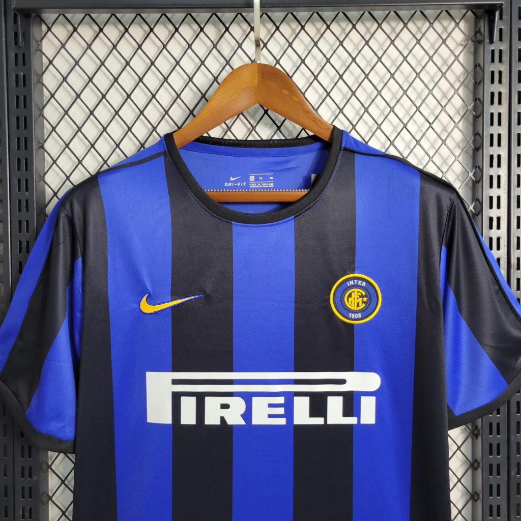 Camisa Retrô Inter de Milão 1999/00 Home azul/preta