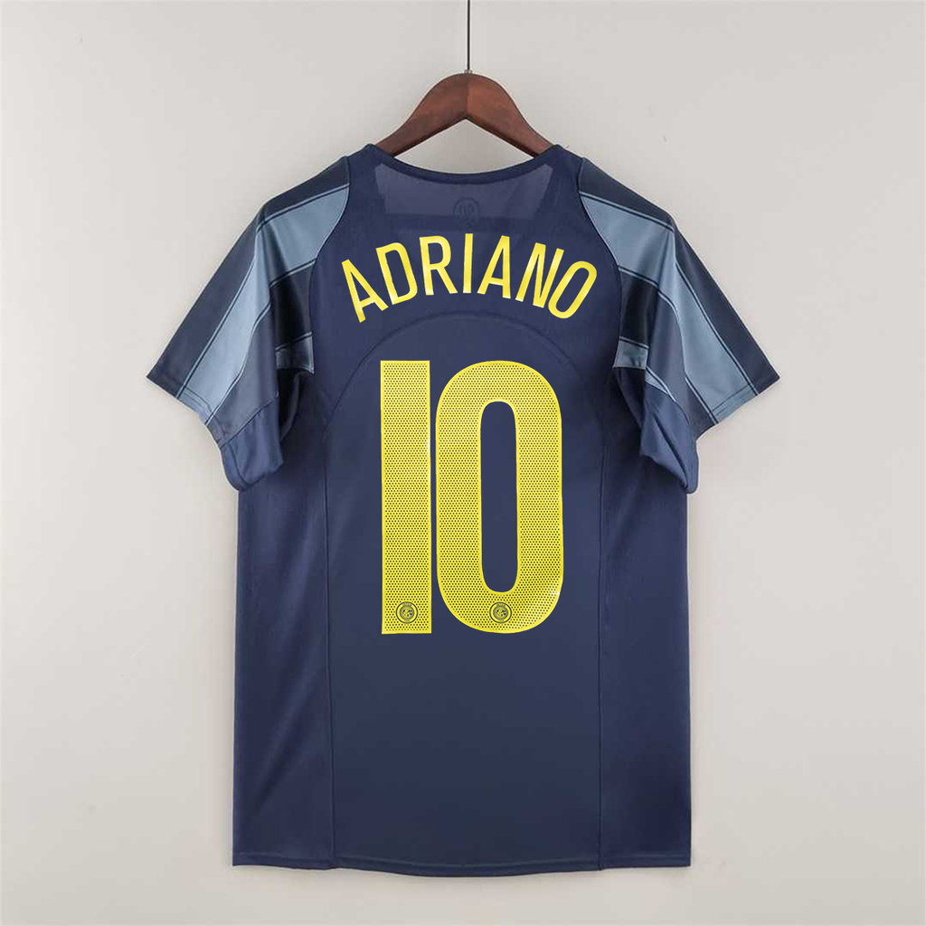 Camisa Retrô Inter de Milão 2004/05 TERCEIRA Azul/Preta