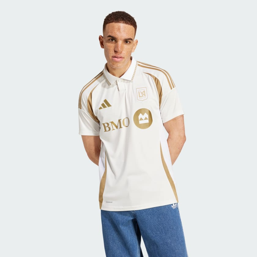 CAMISA RESERVA II LOS ANGELES GALAXY MUNDIAL DE CLUBES 2025 BRANCA/DOURADA TORCEDOR MASCULINA