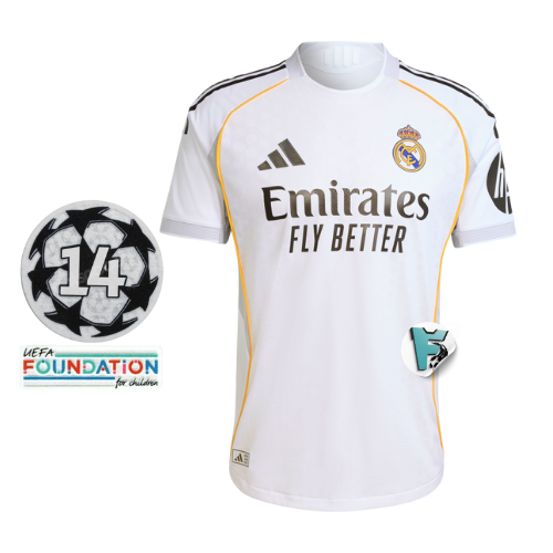 CAMISA REAL MADRID TITULAR I 2025/26 TORCEDOR MASCULINA