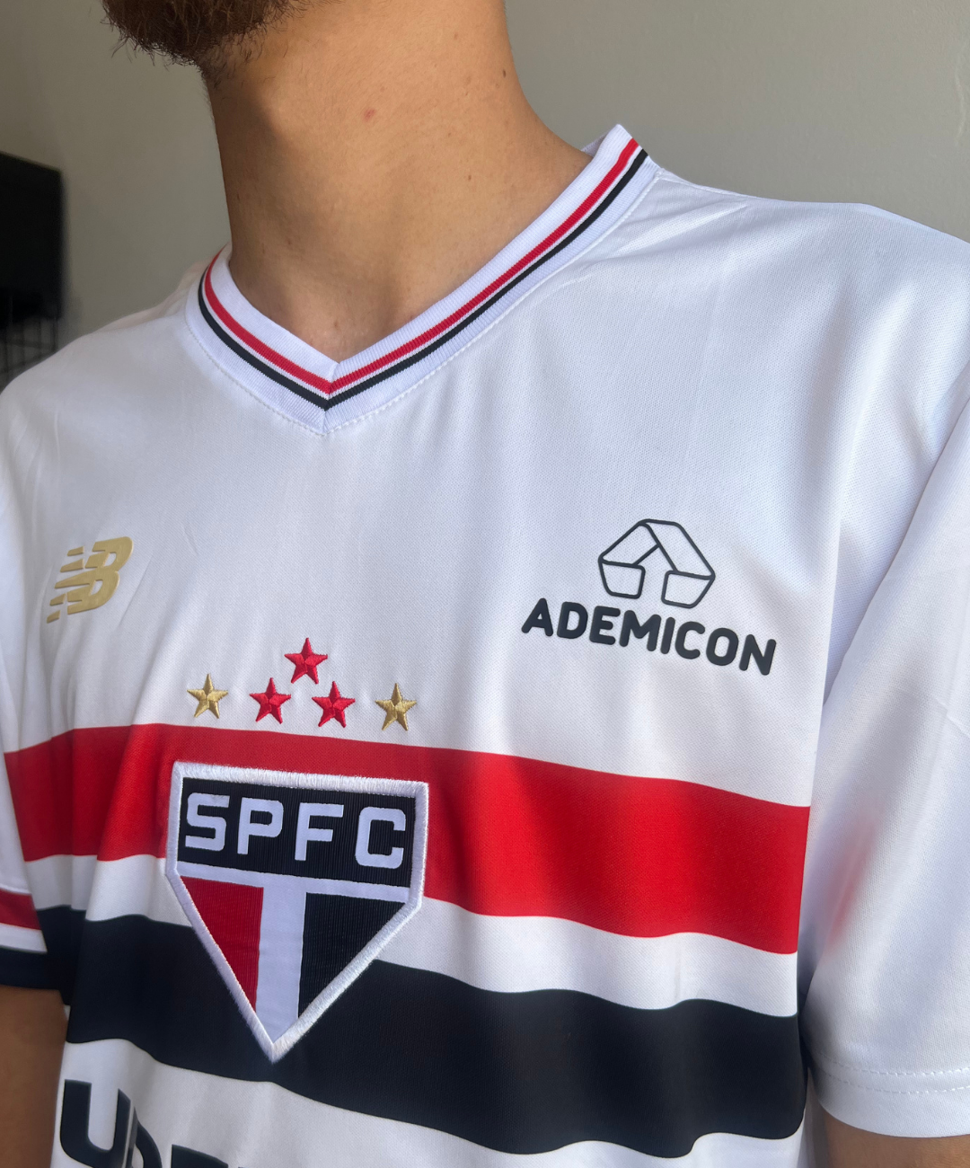 CAMISA SÃO PAULO TITULAR I 2025/26 TORCEDOR BRANCA
