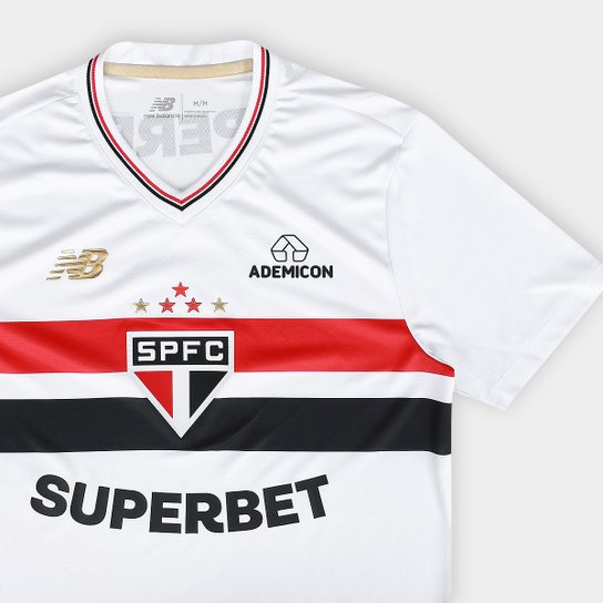 CAMISA SÃO PAULO I TITULAR 2025/26 VERSÃO JOGADOR BRANCA