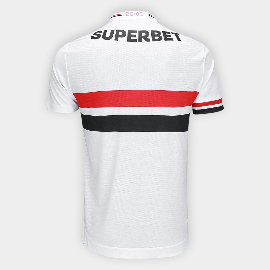 CAMISA SÃO PAULO I TITULAR 2025/26 VERSÃO JOGADOR BRANCA