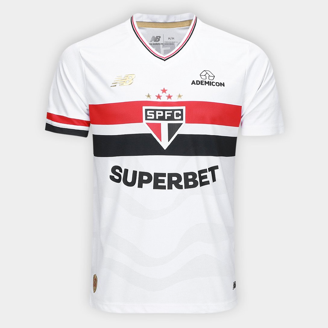 CAMISA SÃO PAULO I TITULAR 2025/26 VERSÃO JOGADOR BRANCA