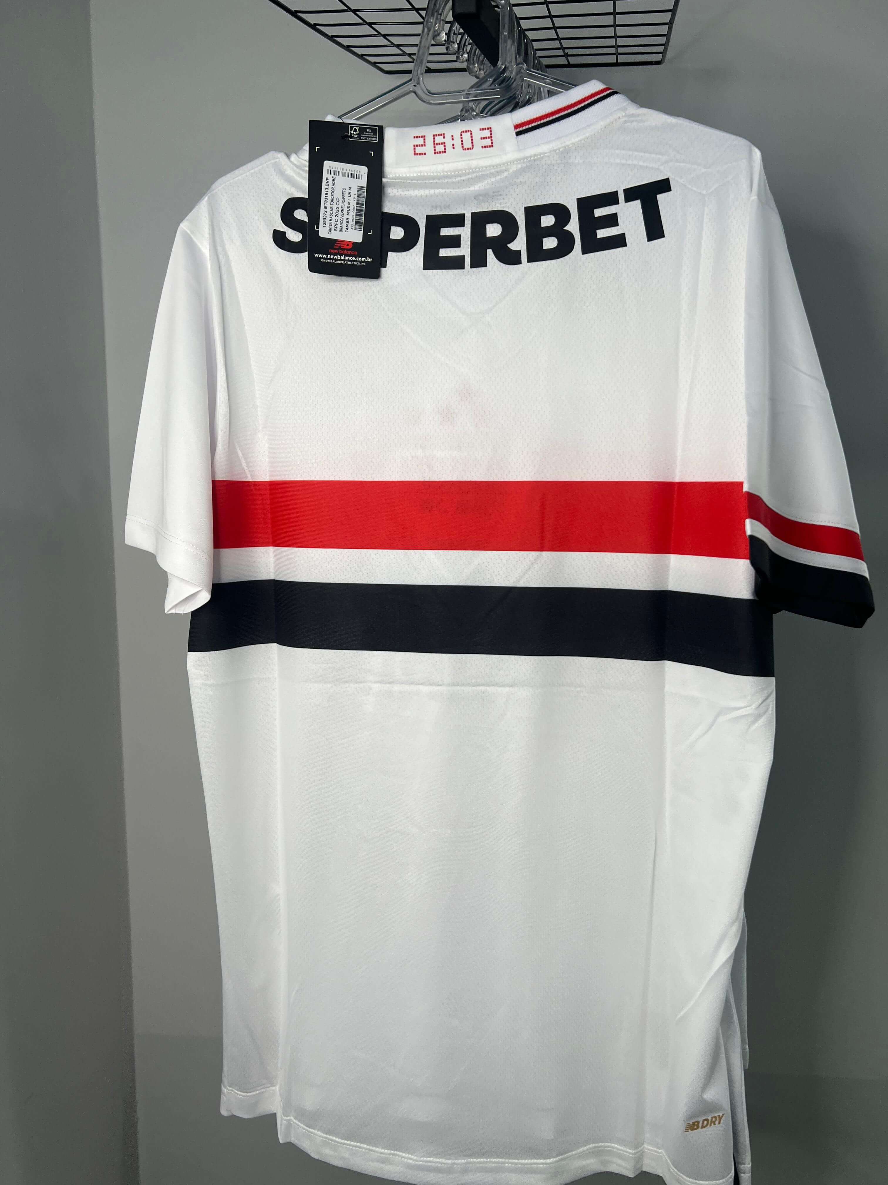 CAMISA SÃO PAULO TITULAR I 2025/26 TORCEDOR BRANCA PRONTA ENTREGA