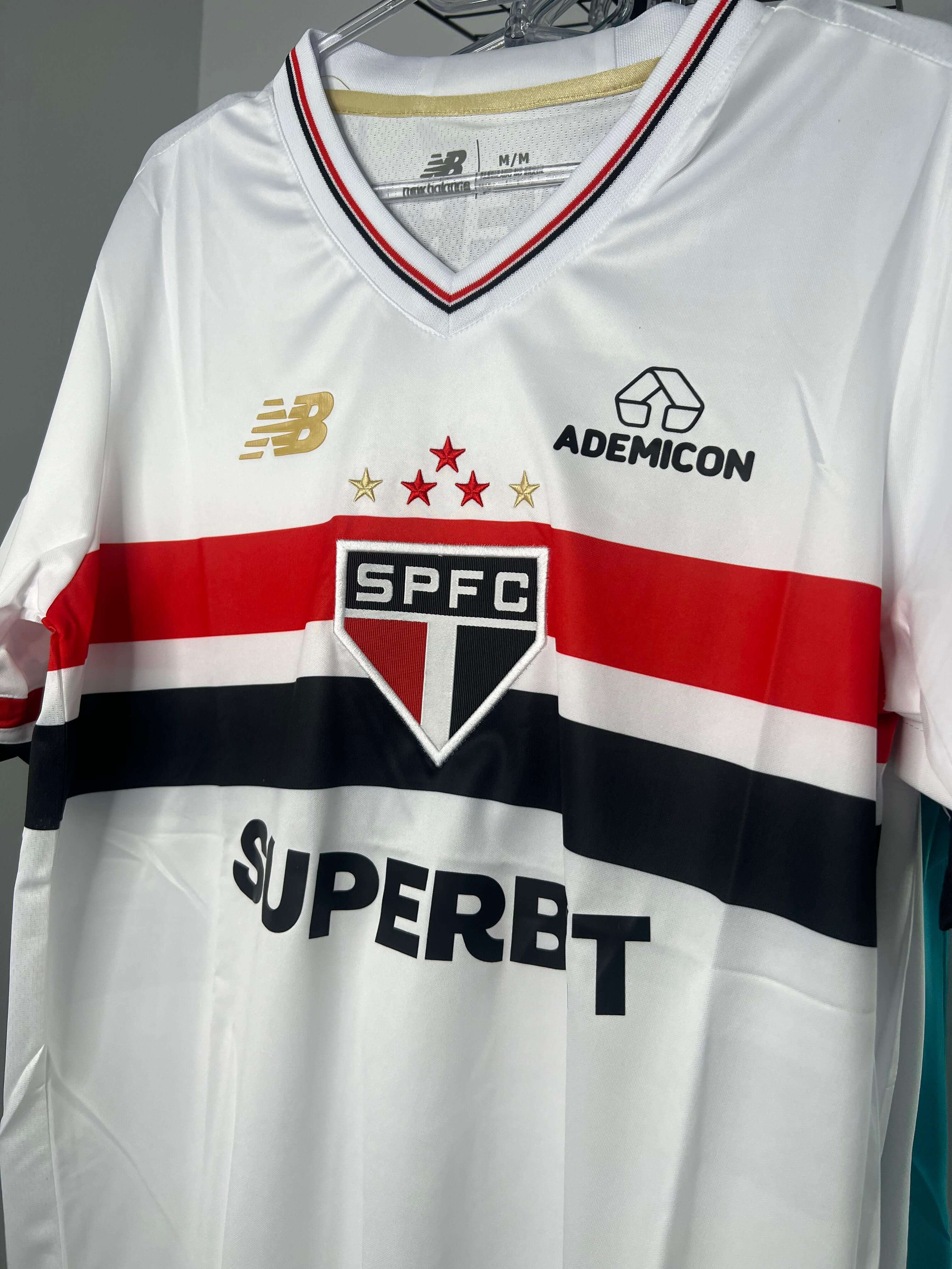 CAMISA SÃO PAULO TITULAR I 2025/26 TORCEDOR BRANCA PRONTA ENTREGA