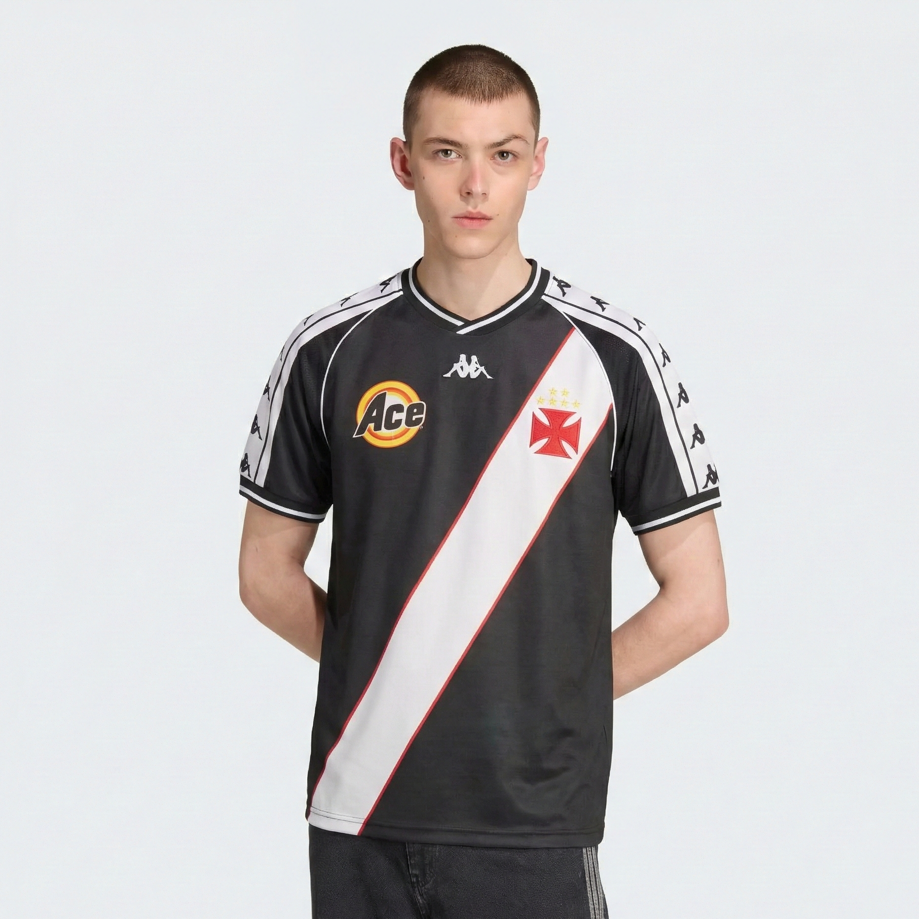 CAMISA RETRÔ VASCO DA GAMA BLACK 2000