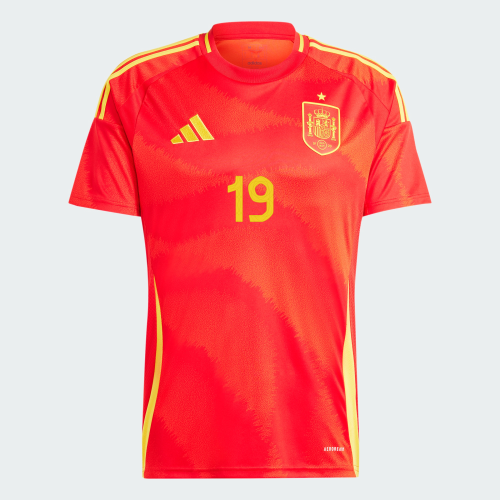 CAMISA ESPANHA LAMINE YAMAL #19 HOME I 2024/25 TORCEDOR EUROCOPA