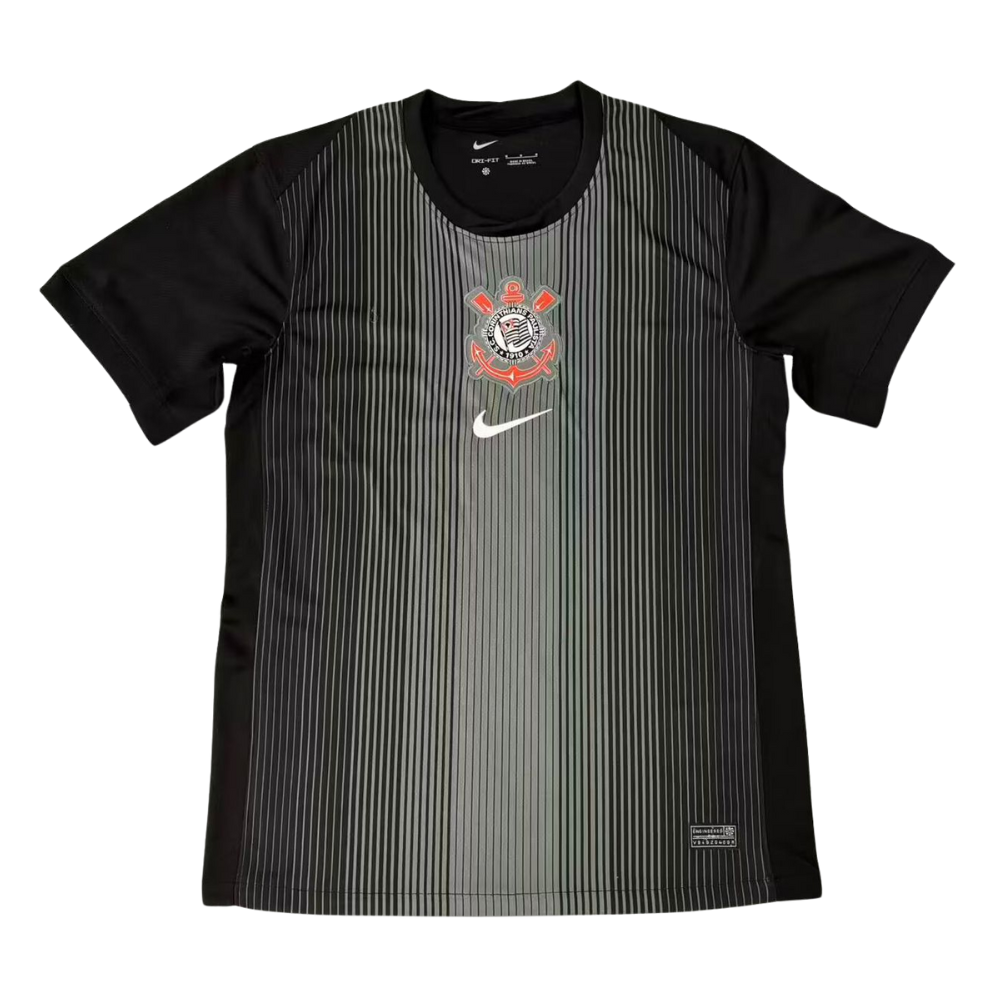 CAMISA TIMAO GOLEIRO 2025/26 PRETA MASCULINA TORCEDOR