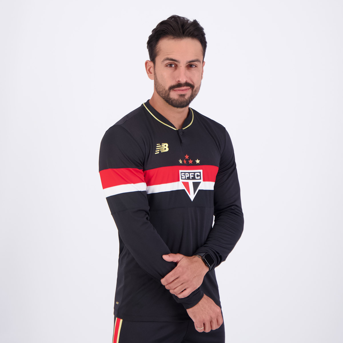 CAMISA SÃO PAULO III THIRD 2025/26 VERSÃO JOGADOR MANGA LONGA