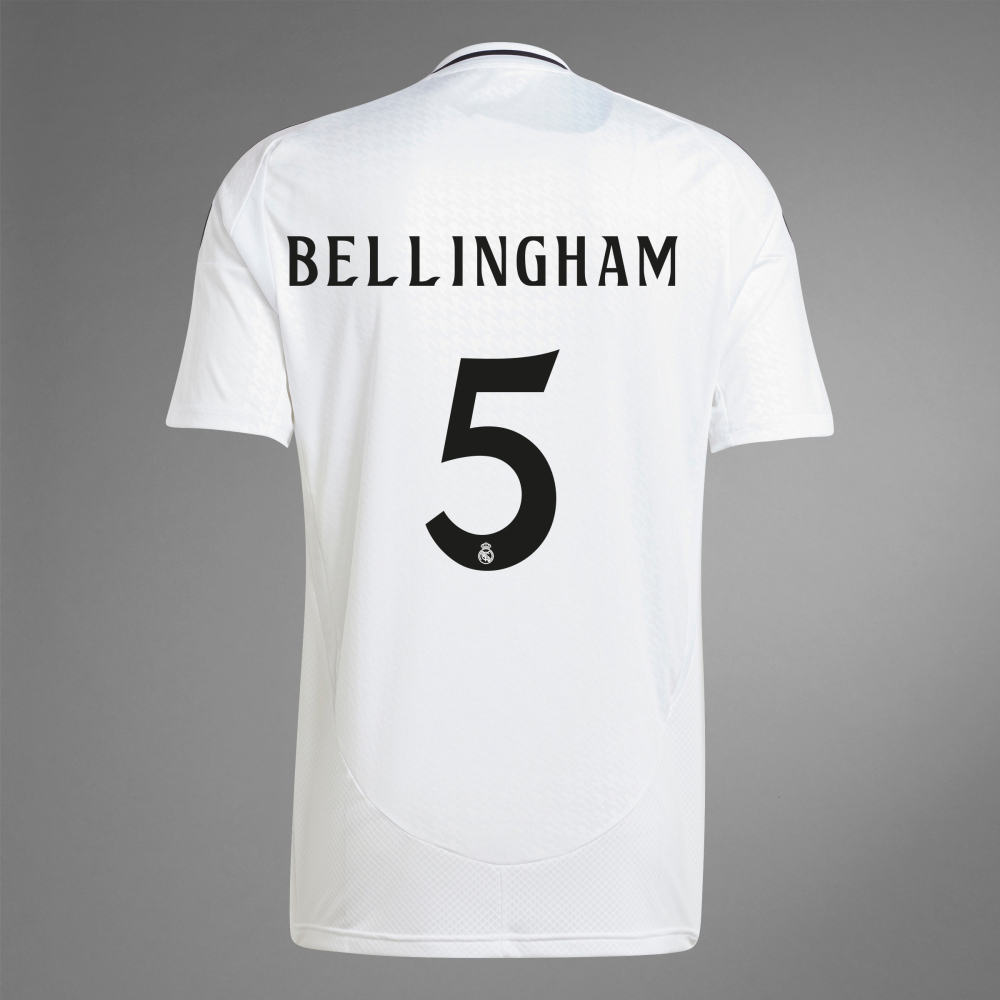CAMISA REAL MADRID BELLINGHAM #5 HOME I 2024/25 TORCEDOR