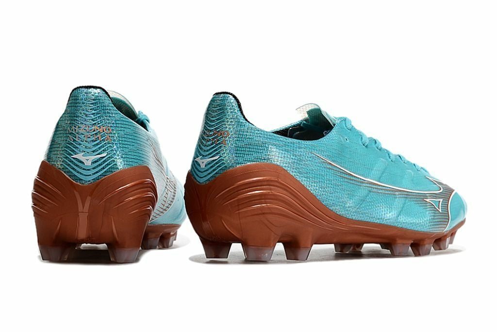 Chuteira de Campo Mizuno Alpha Made In Japan FG Azure Blue Pack