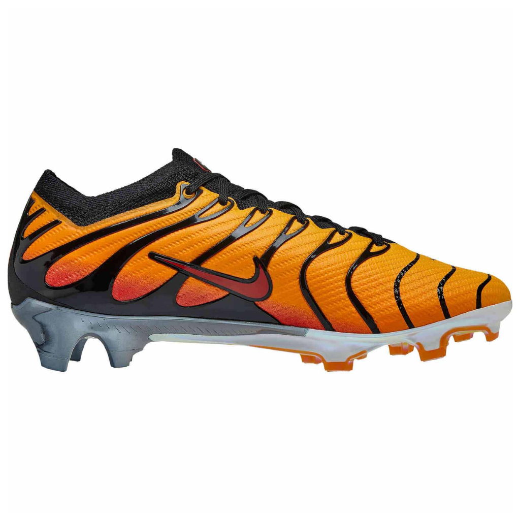 Chuteira de Campo Nike Zoom Mercurial Vapor 15 Elite FG Air Max Plus TN Black Pimento