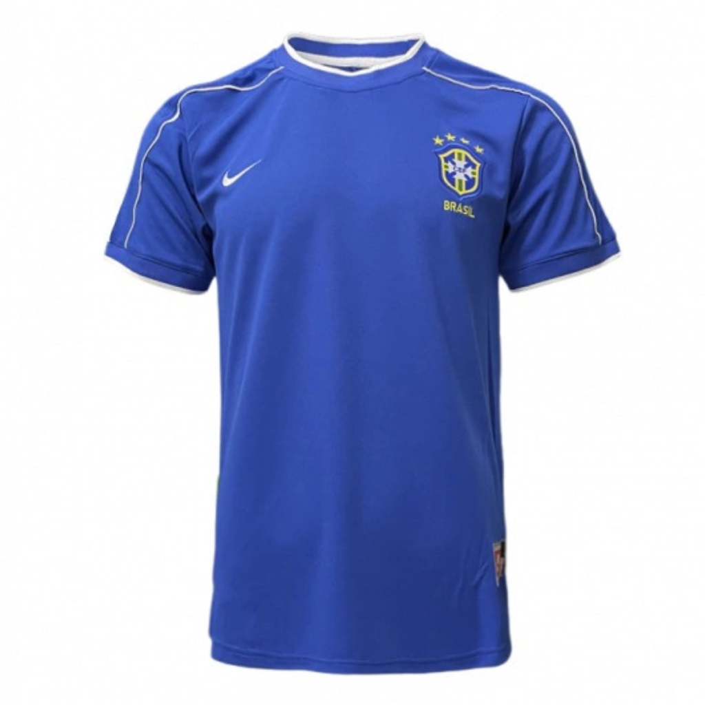CAMISA RETRÔ SELEÇÃO BRASIL RESERVA 1998