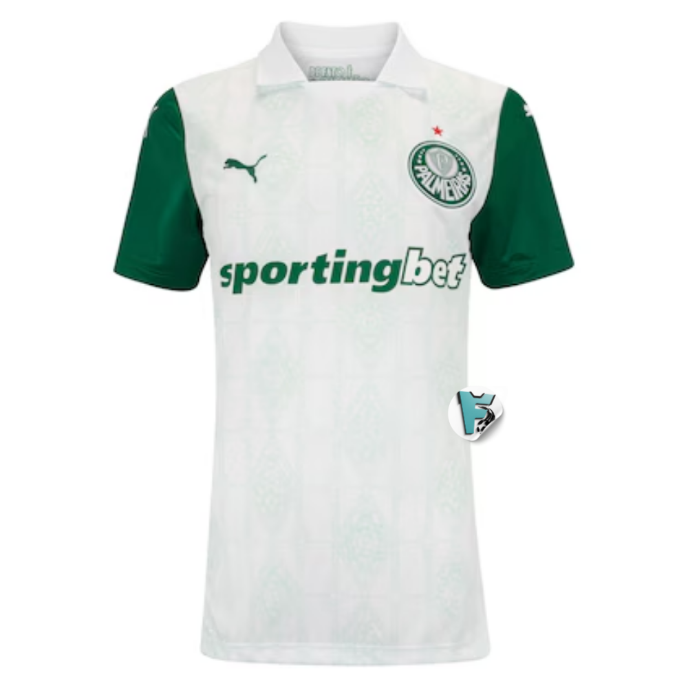 CAMISA FEMININA VERDÃO RESERVA II 2025/26 TORCEDOR BRANCA