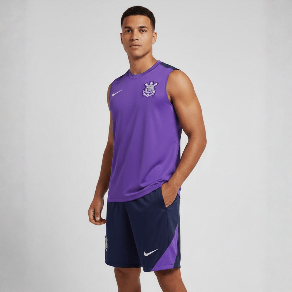 CONJUNTO TIMAO TREINO 2025/26 ROXA MASCULINA PRONTA ENTREGA